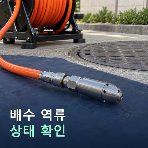 바닥 배수 역류
