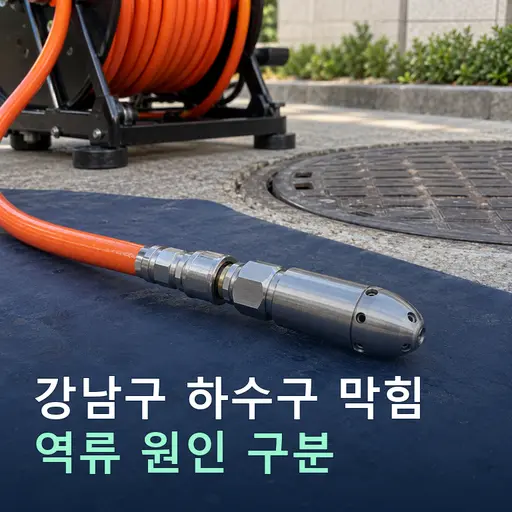강남구 하수구 막힘, 도로 빗물받이와 건물 배수 역류를 구분하는 순서