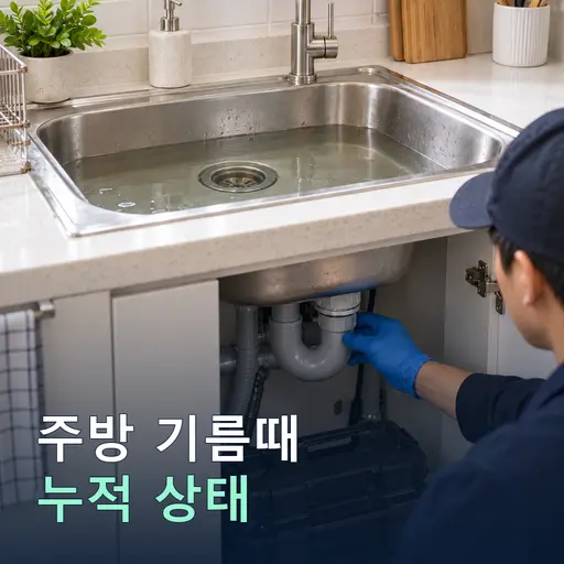 주방 기름때 누적